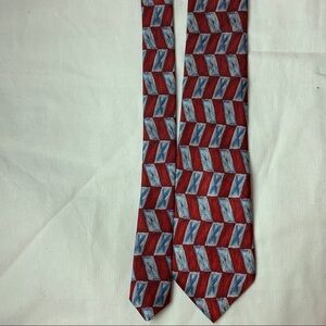Class club NWT red and blue silk tie